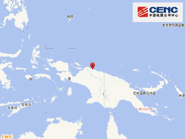 赢翻网配资 印尼巴布亚省发生6.5级地震